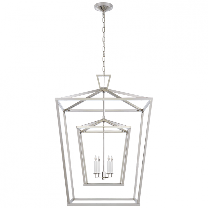 Visual Comfort Darlana Extra Large Double Cage Lantern Pendants Visual Comfort   