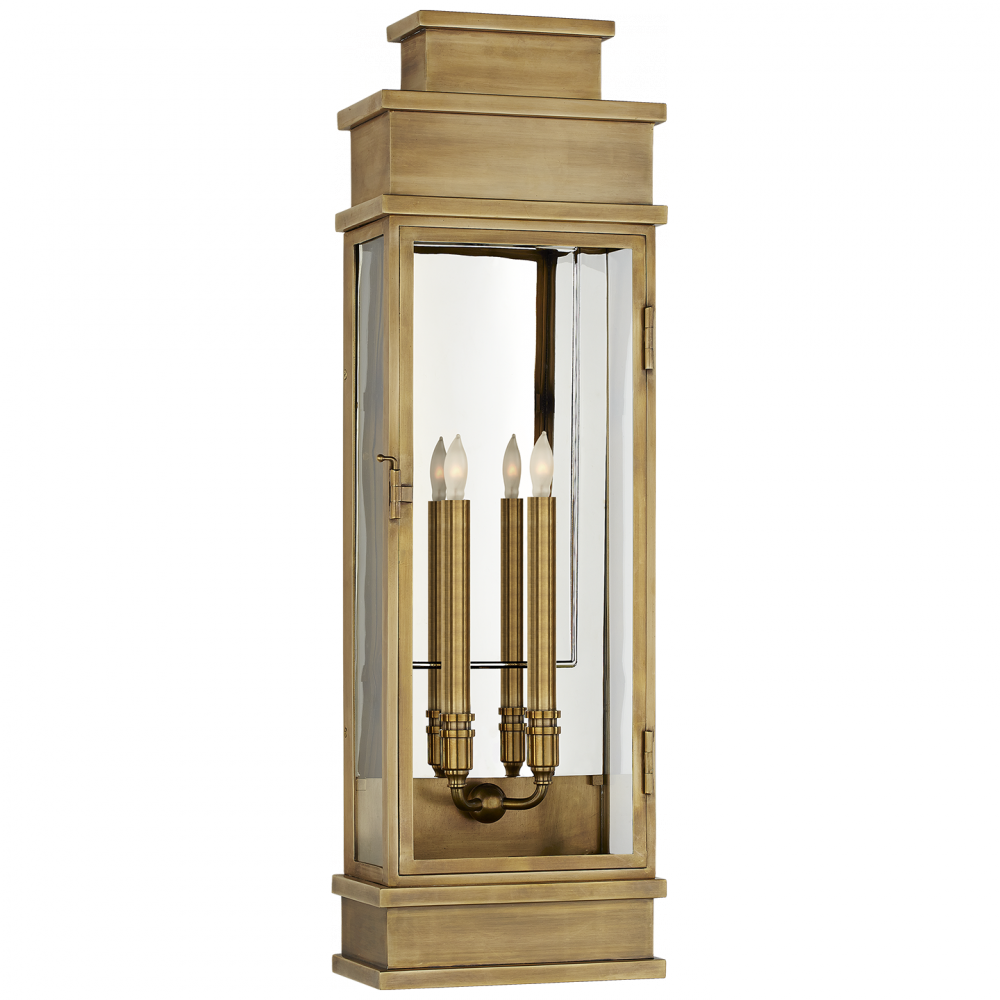 Visual Comfort & Co. Linear Large Wall Lantern Outdoor Flush Mounts Visual Comfort & Co.   