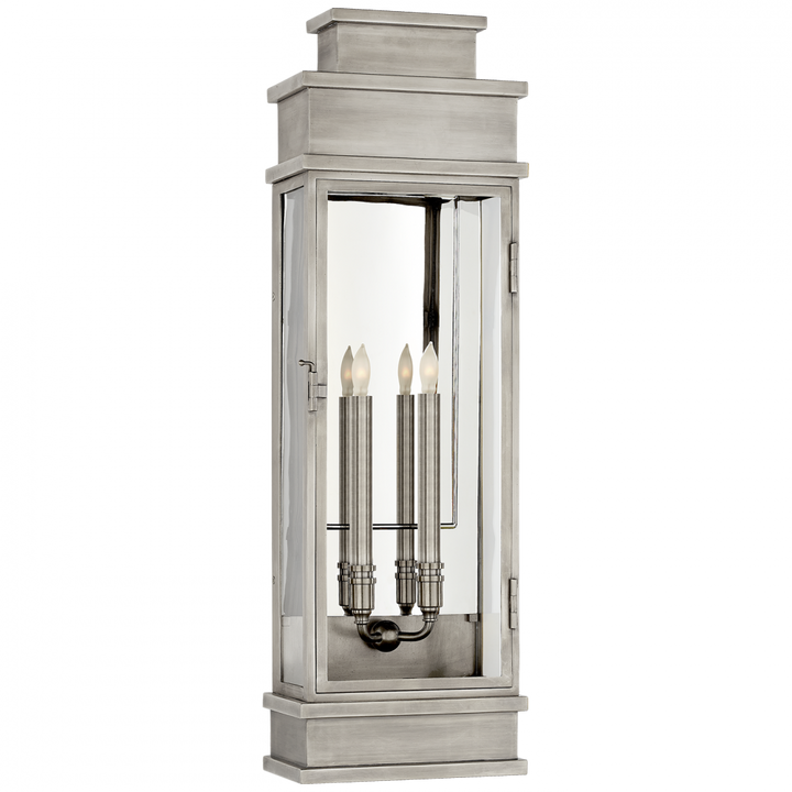 Visual Comfort & Co. Linear Large Wall Lantern Outdoor Flush Mounts Visual Comfort & Co.   