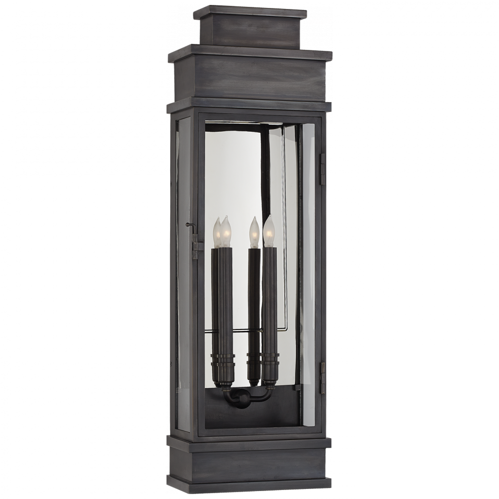 Visual Comfort & Co. Linear Large Wall Lantern Outdoor Flush Mounts Visual Comfort & Co.   