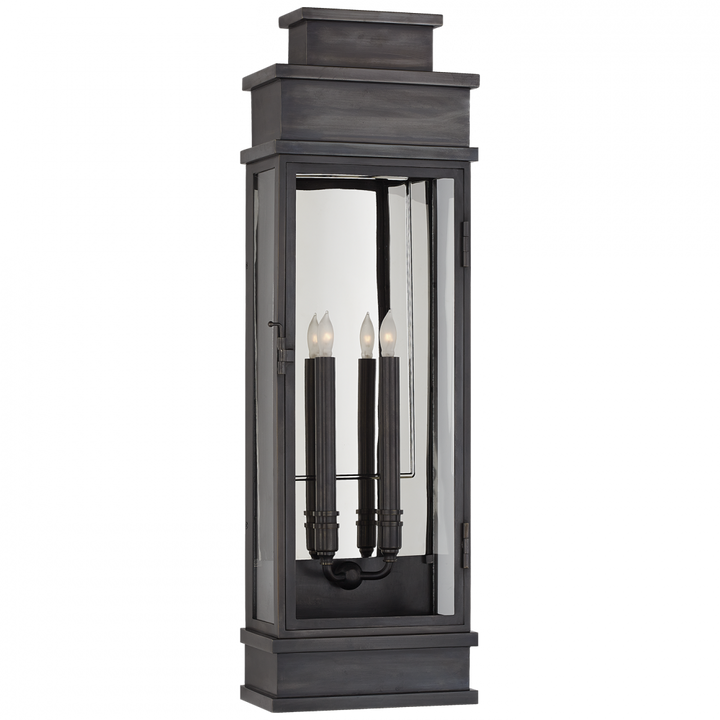 Visual Comfort & Co. Linear Large Wall Lantern Outdoor Flush Mounts Visual Comfort & Co.   