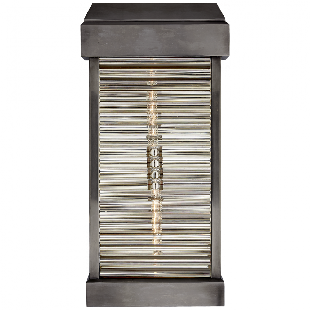 Visual Comfort & Co. Dunmore Large Curved Glass Louver Sconce Outdoor Lighting Visual Comfort & Co.   
