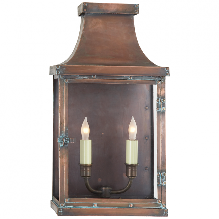 Visual Comfort & Co. Bedford Wide Short 3/4 Lantern Outdoor Flush Mounts Visual Comfort & Co.   