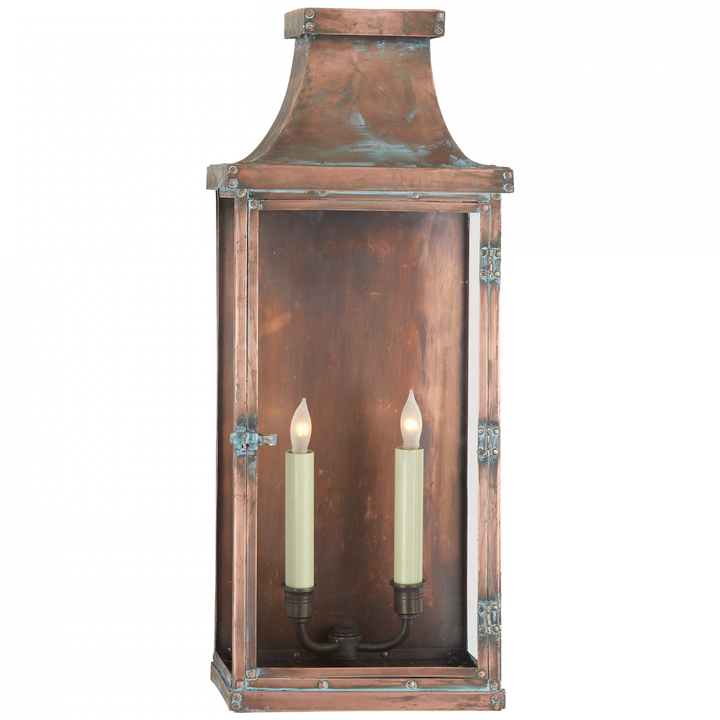 Visual Comfort & Co. Bedford Wide Tall 3/4 Lantern Outdoor Flush Mounts Visual Comfort & Co.   