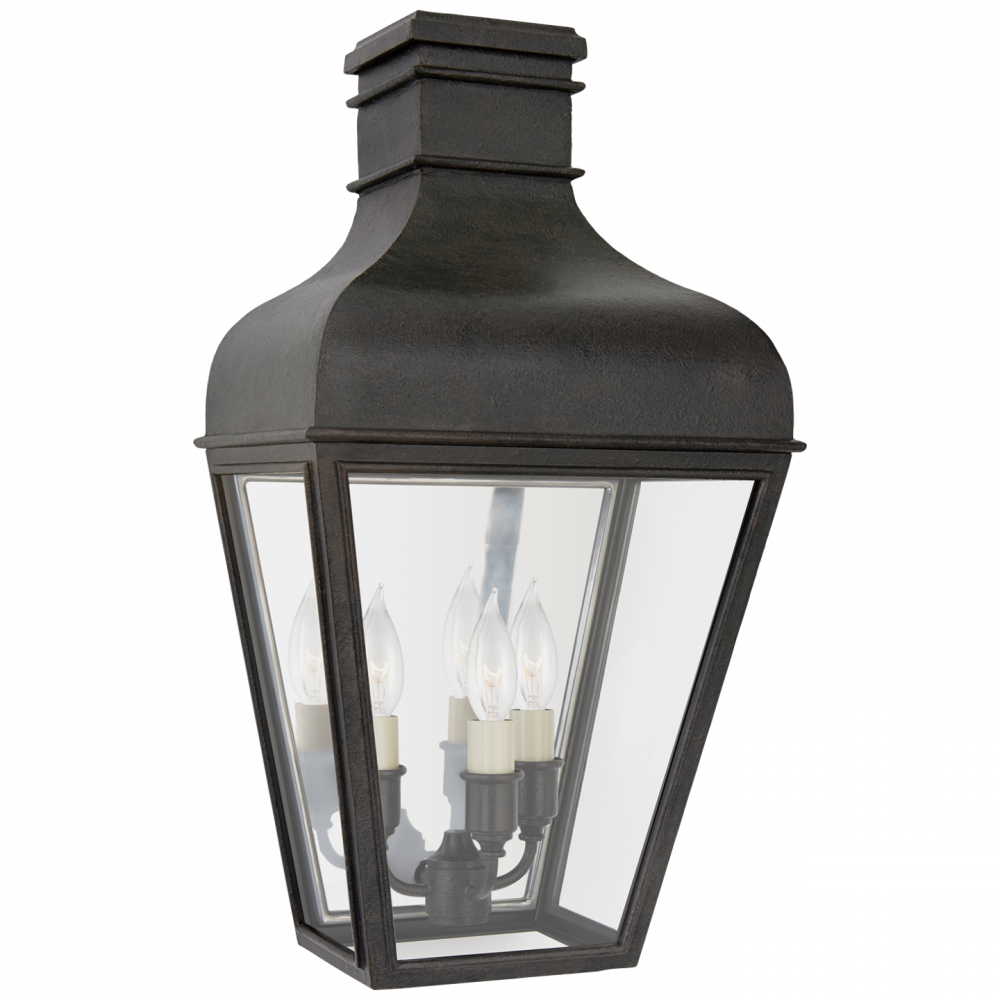 Visual Comfort & Co. Fremont Small 3/4 Wall Lantern Outdoor Flush Mounts Visual Comfort & Co.   