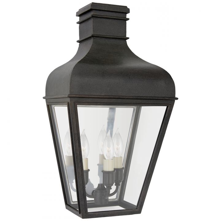 Visual Comfort & Co. Fremont Small 3/4 Wall Lantern Outdoor Flush Mounts Visual Comfort & Co.   