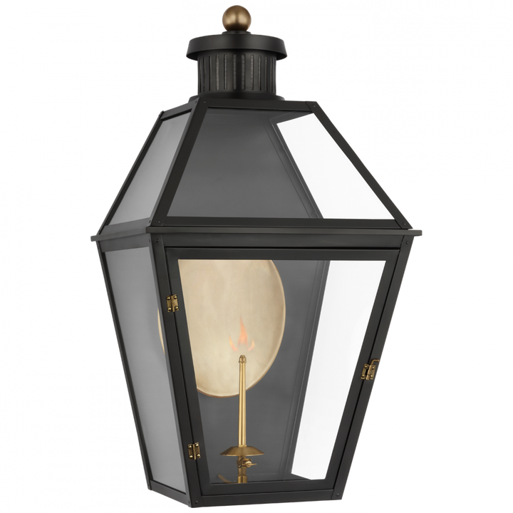 Visual Comfort & Co. Stratford Large 3/4 Gas Wall Lantern Outdoor Flush Mounts Visual Comfort & Co.   