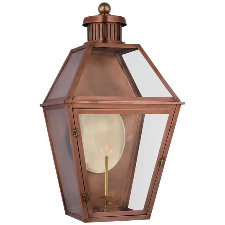 Visual Comfort & Co. Stratford Large 3/4 Gas Wall Lantern Outdoor Flush Mounts Visual Comfort & Co.   