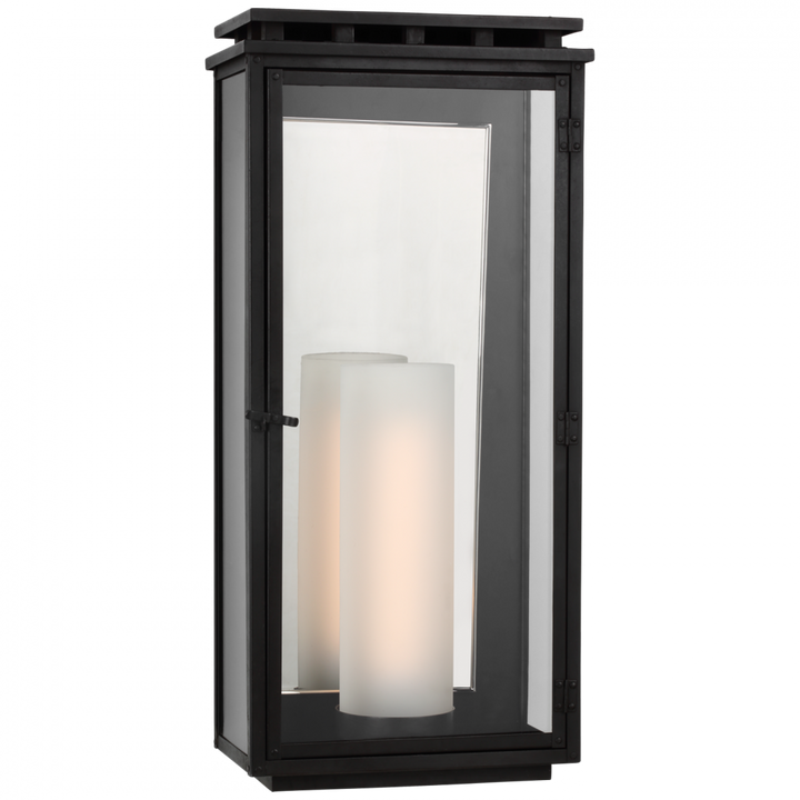 Visual Comfort & Co. Cheshire Large 3/4 Wall Lantern Outdoor Flush Mounts Visual Comfort & Co.   