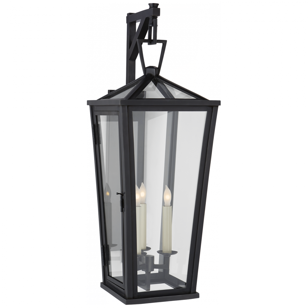 Visual Comfort & Co. Darlana Medium Tall Bracketed Wall Lantern Outdoor Flush Mounts Visual Comfort & Co.   