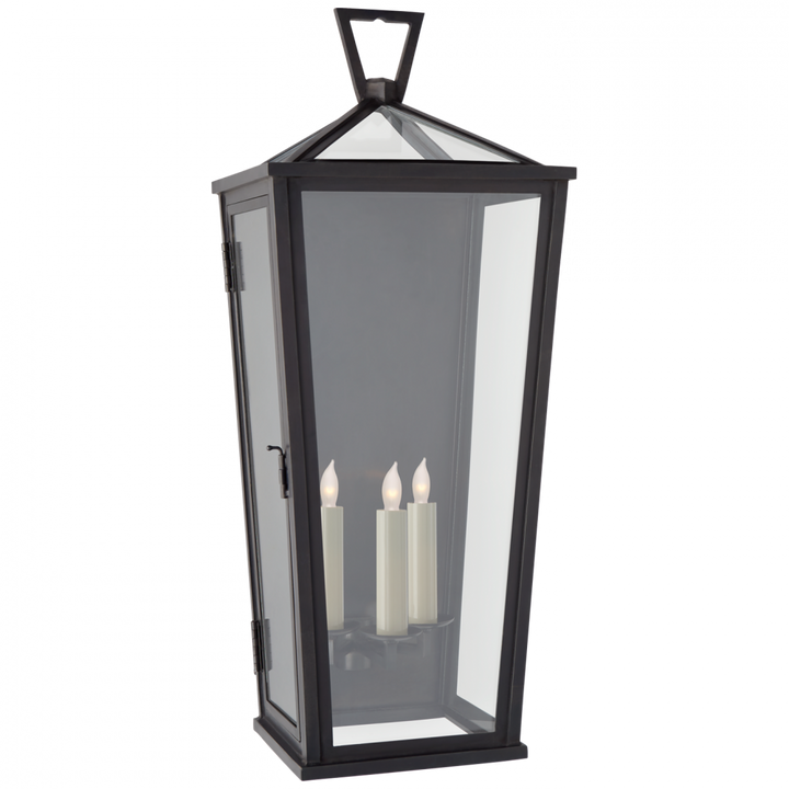 Visual Comfort & Co. Darlana Large Tall 3/4 Wall Lantern Outdoor Flush Mounts Visual Comfort & Co.   