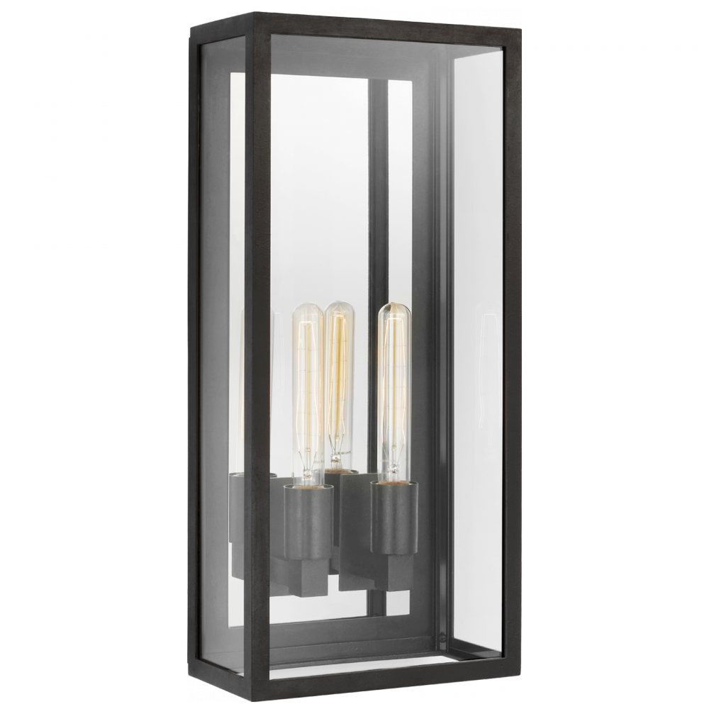 Visual Comfort & Co. Fresno Large 2-Light 3/4 Wall Lantern Outdoor Flush Mounts Visual Comfort & Co.   