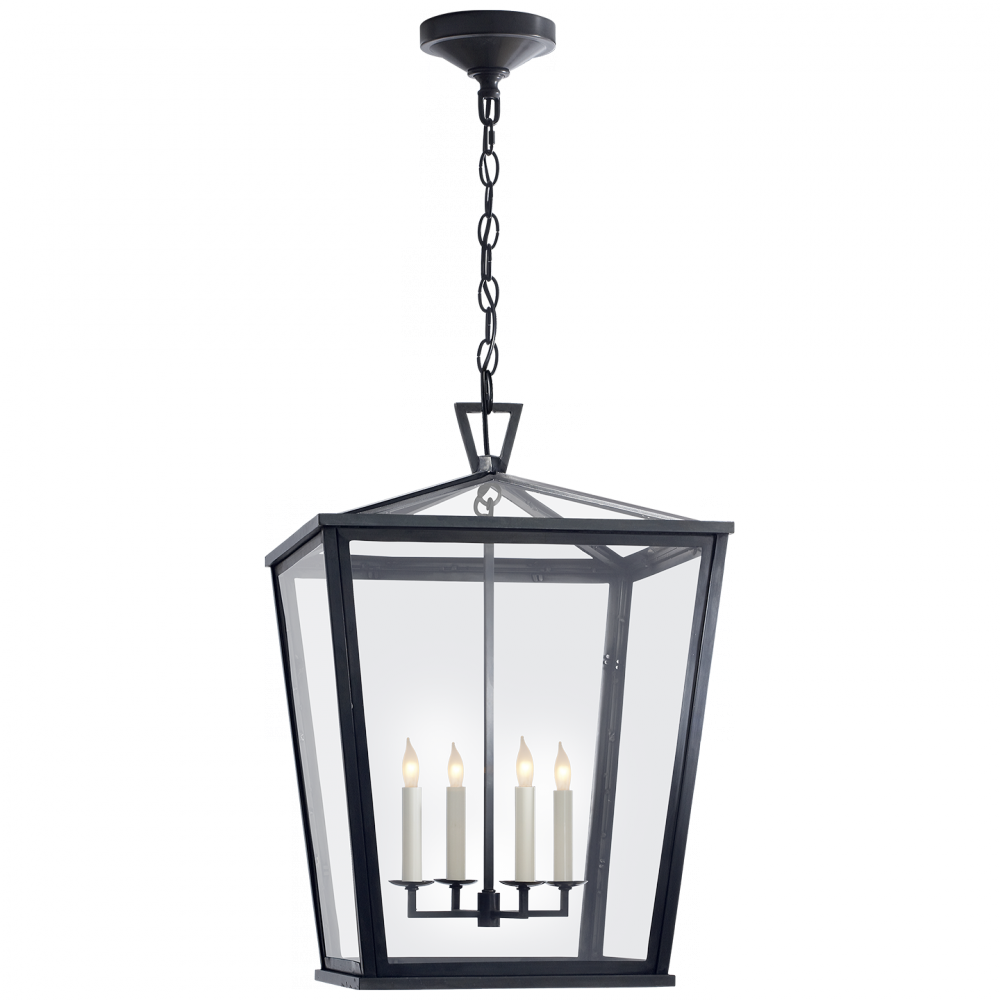 Visual Comfort Darlana Medium Hanging Lantern Outdoor Hanging Lights Visual Comfort & Co.   