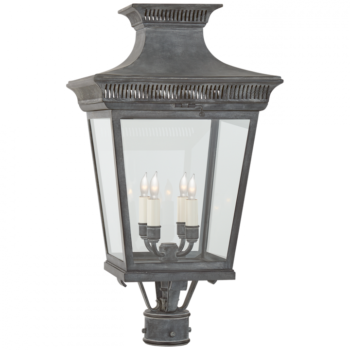 Visual Comfort & Co. Elsinore Medium Post Lantern Outdoor Flush Mounts Visual Comfort & Co.   