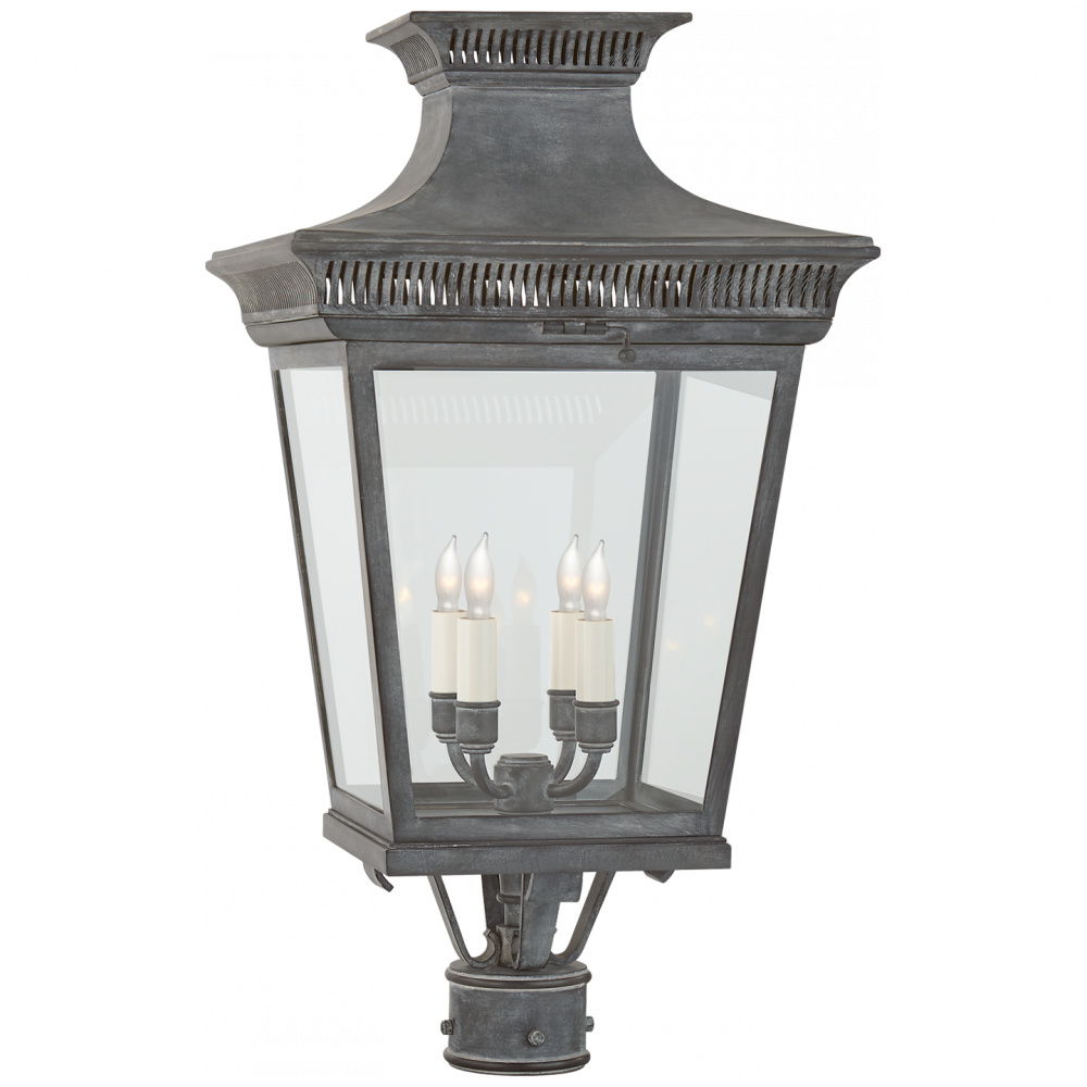 Visual Comfort & Co. Elsinore Medium Post Lantern Outdoor Flush Mounts Visual Comfort & Co.   