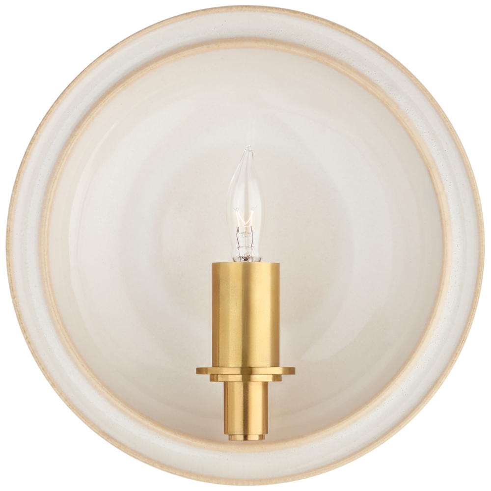 Visual Comfort & Co. Leeds Small Round Sconce Wall Sconces Visual Comfort & Co.   