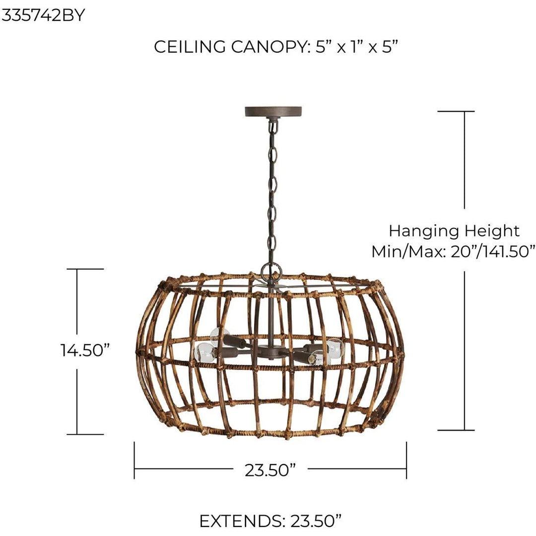 Capital 23.5" 4 Light Pendant | Open Box