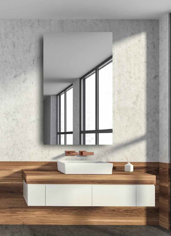 Electric Mirror Simplicity™ Mirrored Cabinet