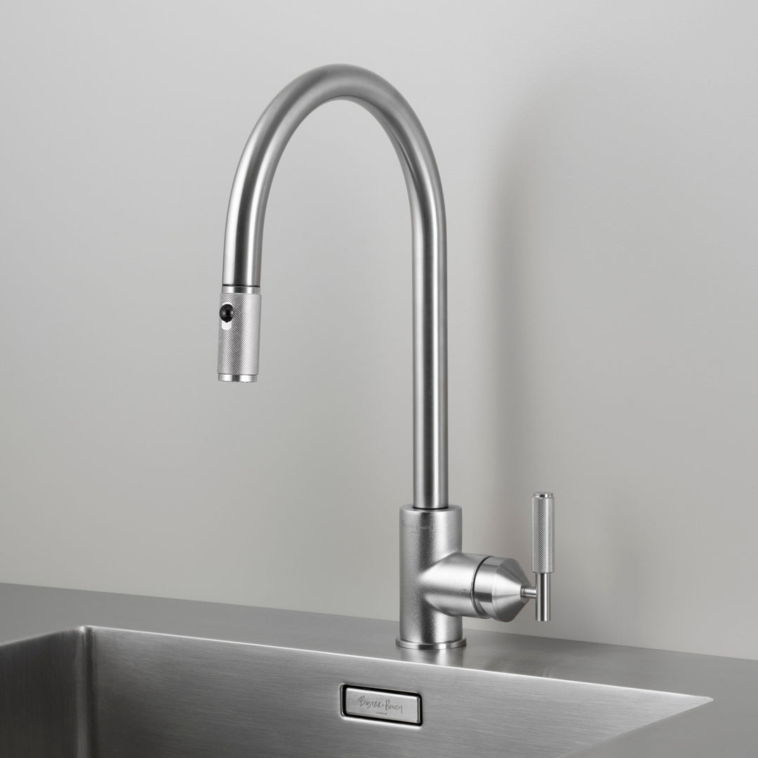 Italian Faucets Buster + Punch Dual Spray Pull-Out Mixer Kitchen Faucet – Made in Italy ...