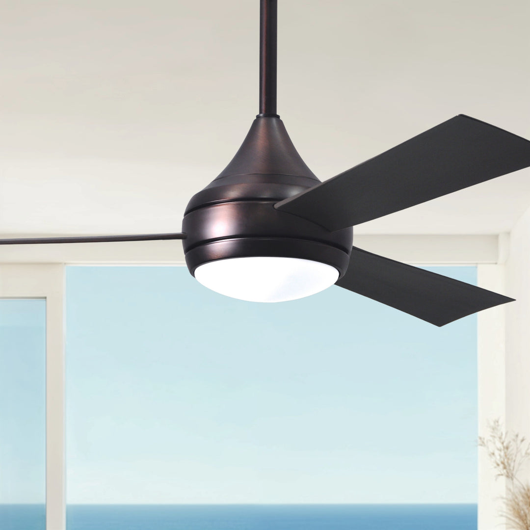 Matthews Fan Company Atlas Donaire 52" Outdoor Ceiling Fan, Coastal Wet Rated