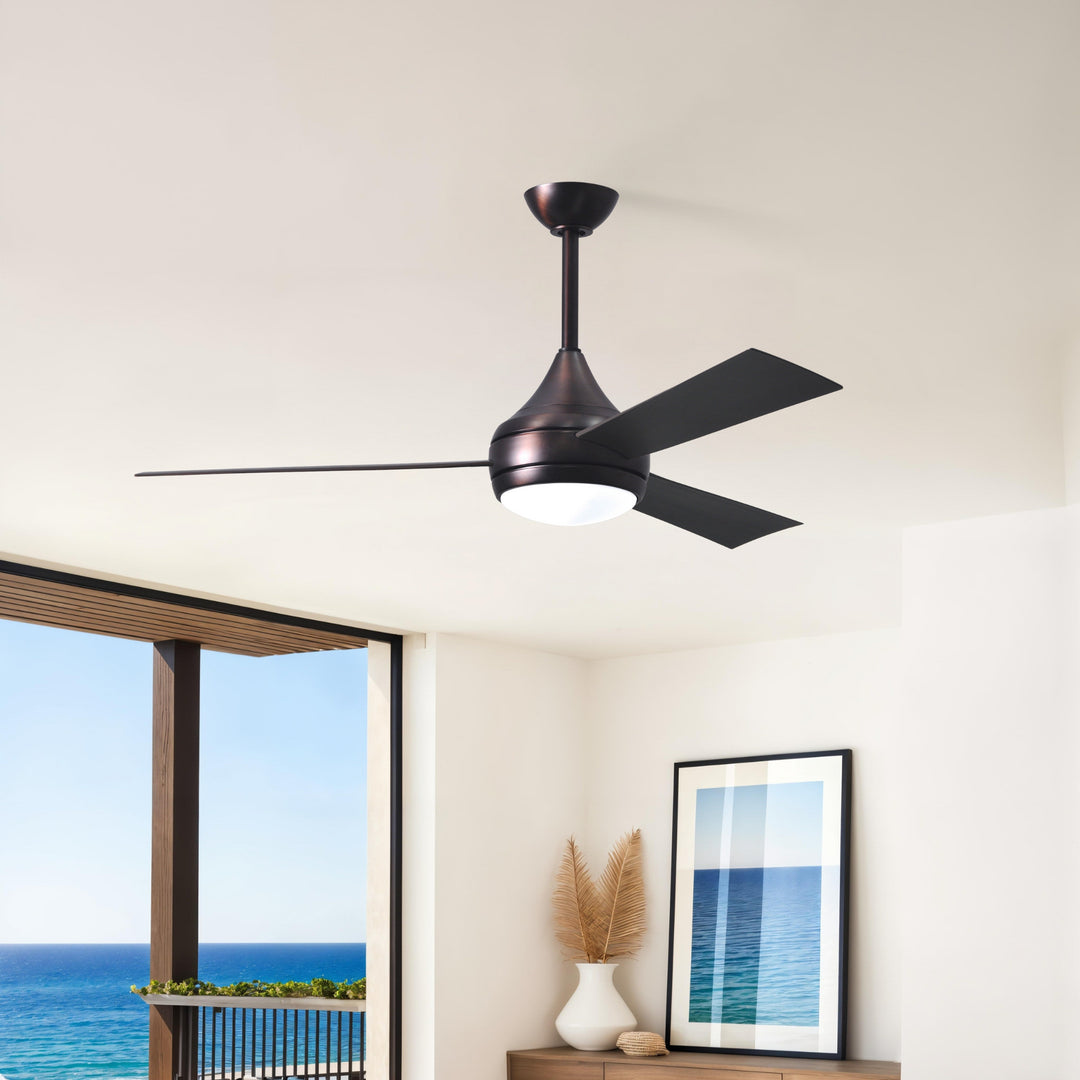 Matthews Fan Company Atlas Donaire 52" Outdoor Ceiling Fan, Coastal Wet Rated