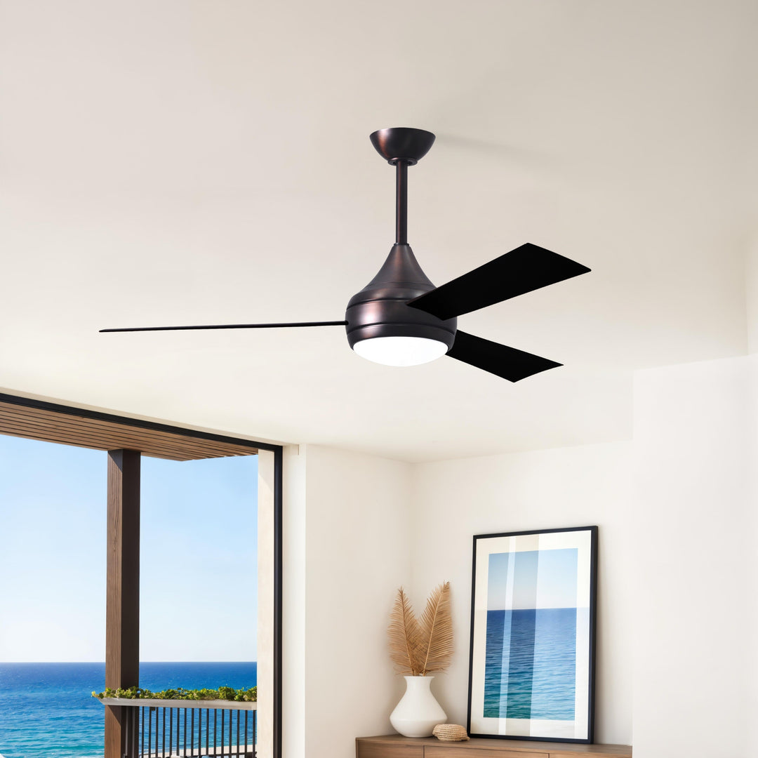 Matthews Fan Company Atlas Donaire 52" Outdoor Ceiling Fan, Coastal Wet Rated