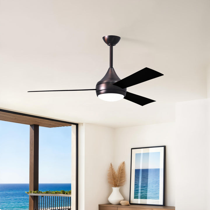 Matthews Fan Company Atlas Donaire 52" Outdoor Ceiling Fan, Coastal Wet Rated