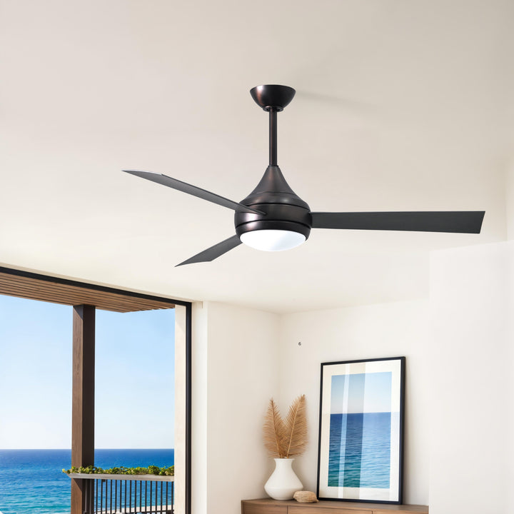 Matthews Fan Company Atlas Donaire 52" Outdoor Ceiling Fan, Coastal Wet Rated