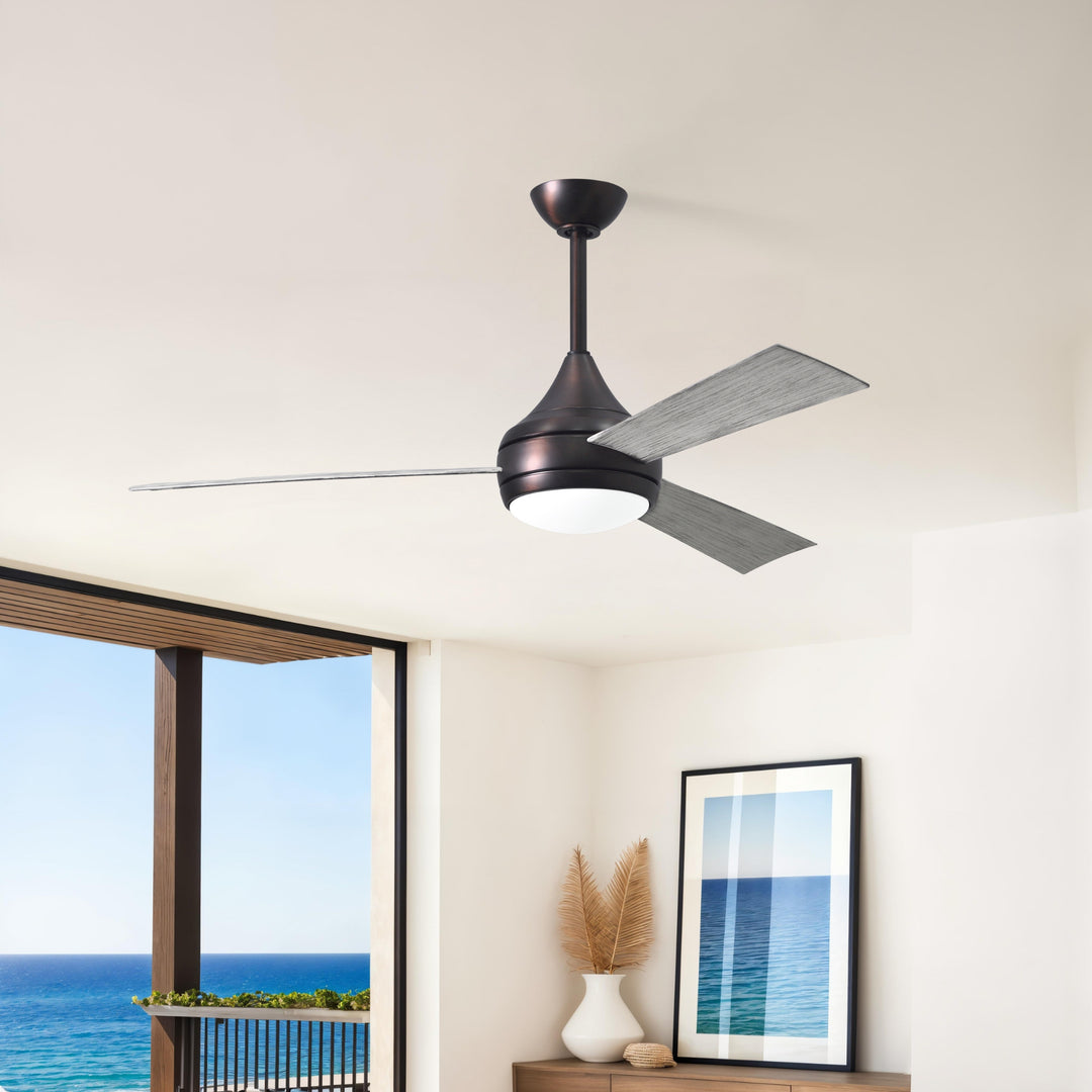 Matthews Fan Company Atlas Donaire 52" Outdoor Ceiling Fan, Coastal Wet Rated