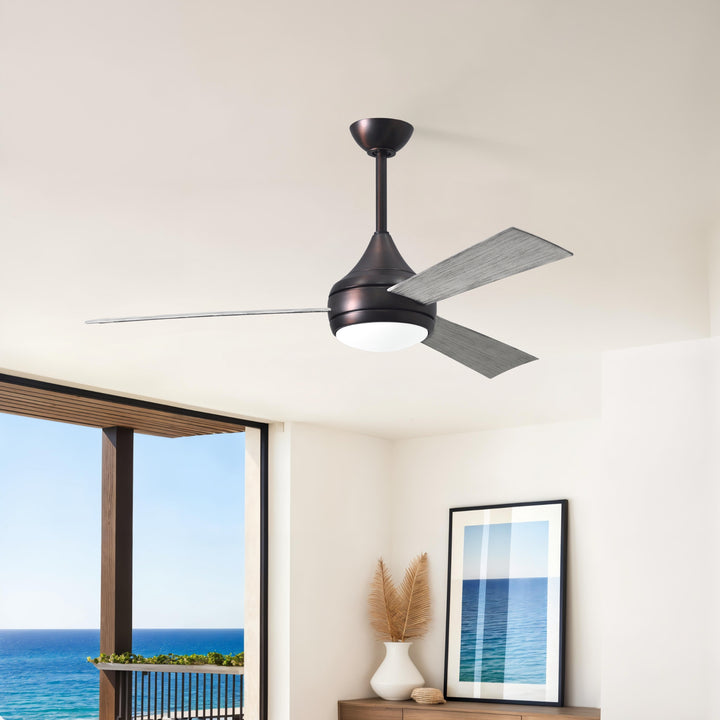Matthews Fan Company Atlas Donaire 52" Outdoor Ceiling Fan, Coastal Wet Rated