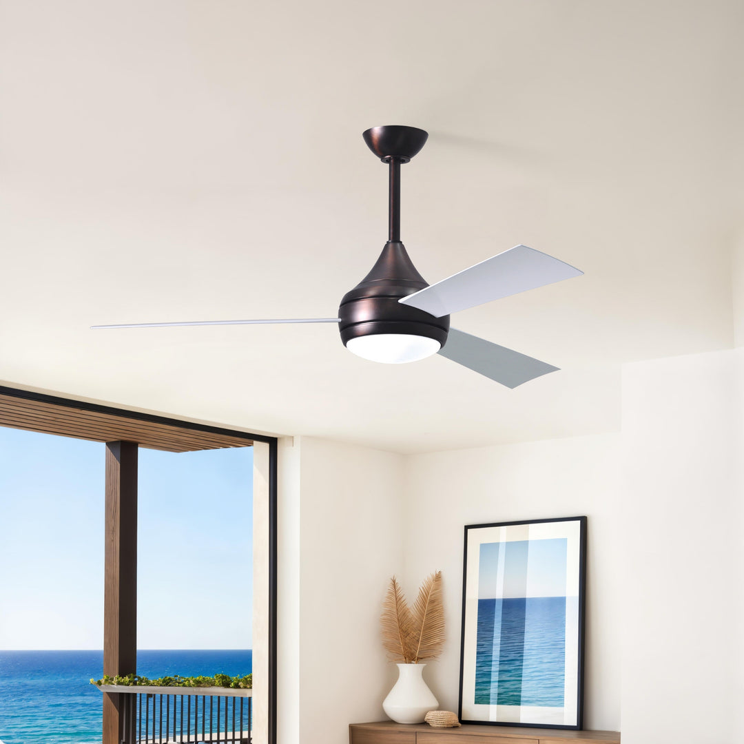Matthews Fan Company Atlas Donaire 52" Outdoor Ceiling Fan, Coastal Wet Rated