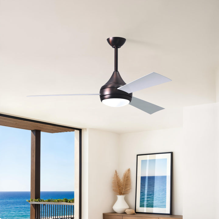 Matthews Fan Company Atlas Donaire 52" Outdoor Ceiling Fan, Coastal Wet Rated