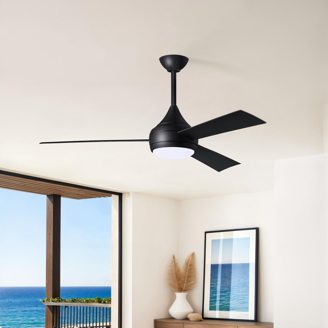 Matthews Fan Company Atlas Donaire 52" Outdoor Ceiling Fan, Coastal Wet Rated