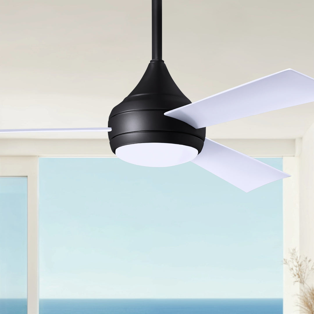 Matthews Fan Company Atlas Donaire 52" Outdoor Ceiling Fan, Coastal Wet Rated