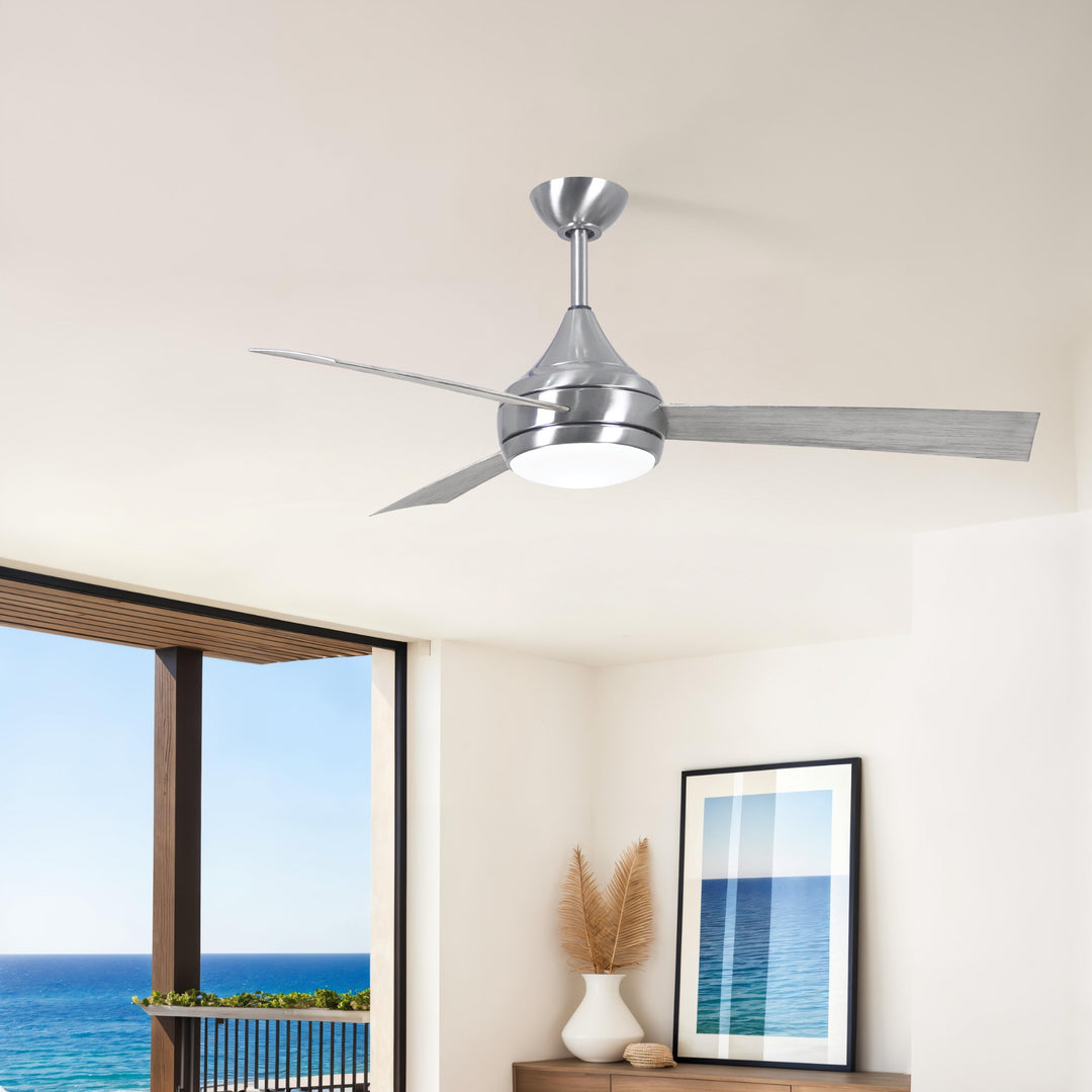 Matthews Fan Company Atlas Donaire 52" Outdoor Ceiling Fan, Coastal Wet Rated