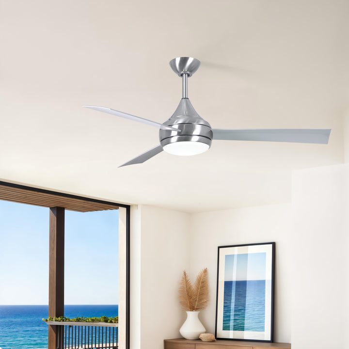 Matthews Fan Company Atlas Donaire 52" Outdoor Ceiling Fan, Coastal Wet Rated