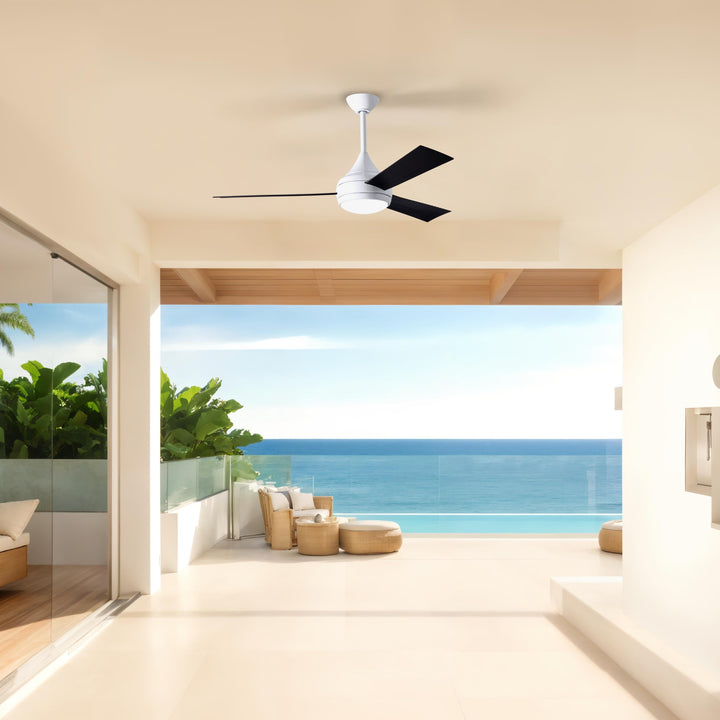 Matthews Fan Company Atlas Donaire 52" Outdoor Ceiling Fan, Coastal Wet Rated