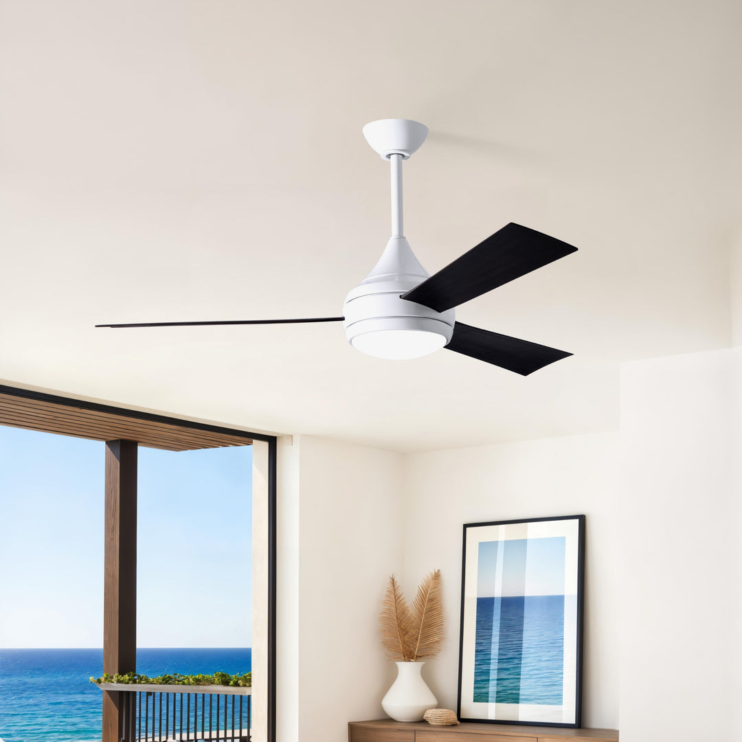 Matthews Fan Company Atlas Donaire 52" Outdoor Ceiling Fan, Coastal Wet Rated