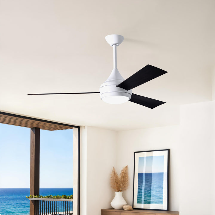 Matthews Fan Company Atlas Donaire 52" Outdoor Ceiling Fan, Coastal Wet Rated