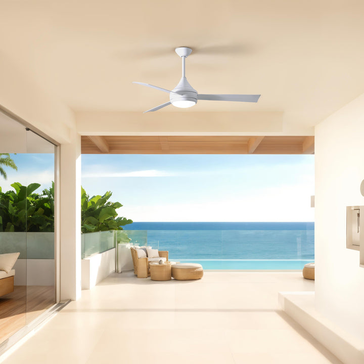 Matthews Fan Company Atlas Donaire 52" Outdoor Ceiling Fan, Coastal Wet Rated