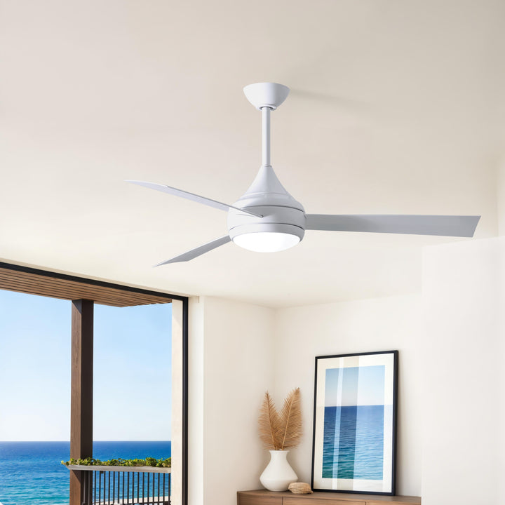 Matthews Fan Company Atlas Donaire 52" Outdoor Ceiling Fan, Coastal Wet Rated