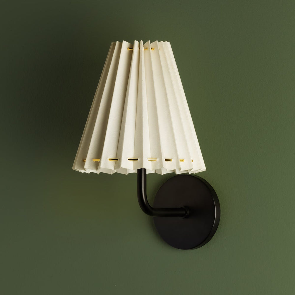 Mitzi Demi Wall Sconce Wall Sconces Mitzi Soft Black 4.75x8x13 