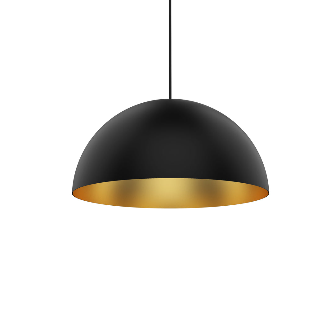 Blackjack Lighting Domos Pendant Pendants Blackjack Lighting 20" Black / Gold E26 Bulb