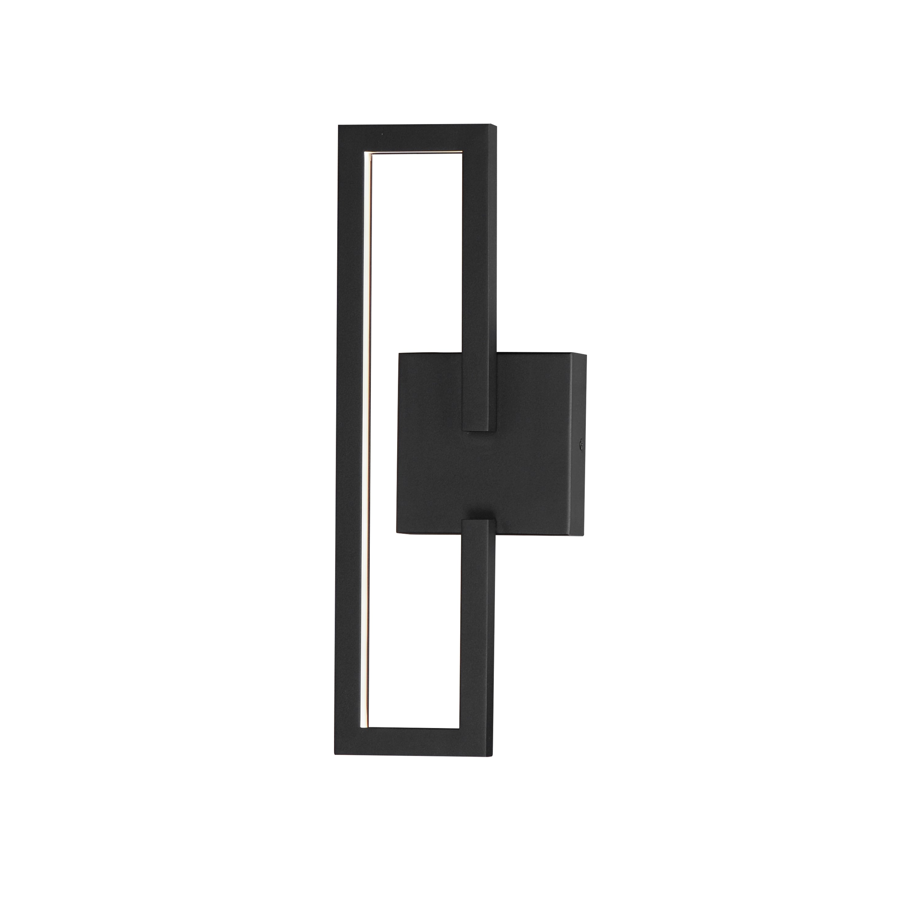 Penrose-Wall Sconce Wall Light Fixtures ET2 0x7x18 Black 