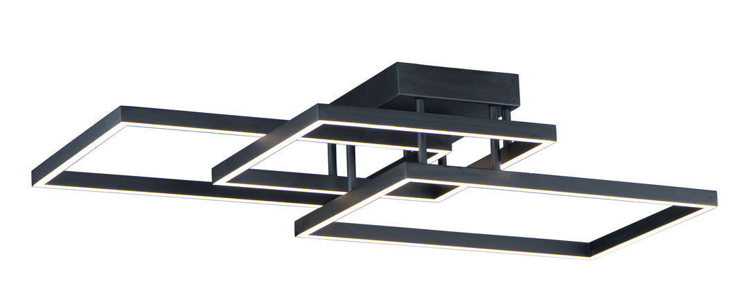 Traverse LED-Flush Mount Ceiling Flush Mounts ET2 35.5x23.5x6.75 Black 