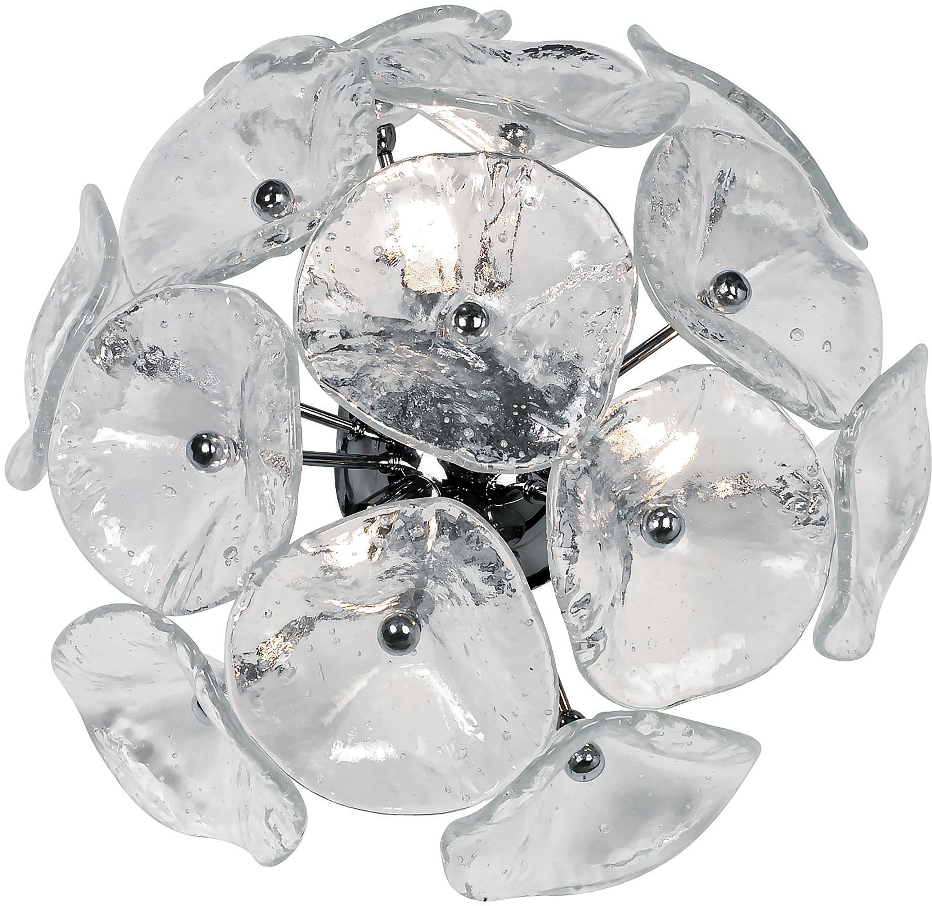 Fiori-Wall Sconce Wall Light Fixtures ET2 0x14.25x7.5 Polished Chrome 