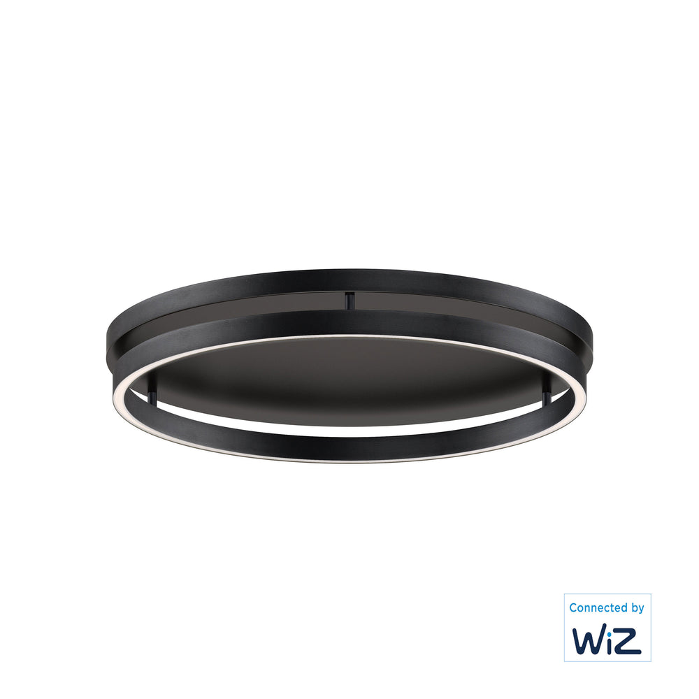 Groove WiZ-Flush Mount Ceiling Flush Mounts ET2 24.5x24.5x3.25 Black 