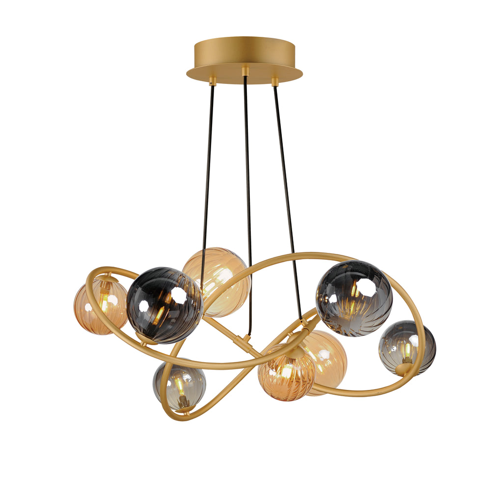 Planetary-Chandelier Chandeliers ET2 33.75x33.75x12.75 Gold 