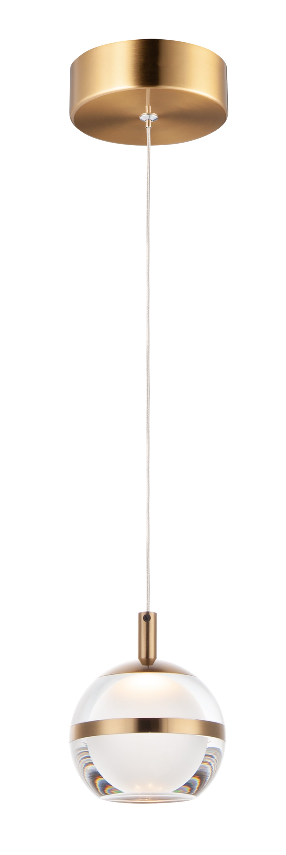 Swank-Single Pendant Pendant ET2 4.5x4.5x5.5 Natural Aged Brass 