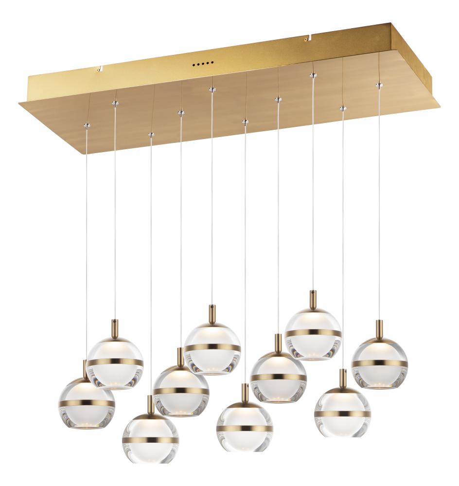 ET2 Swank LED 10-Light Linear Pendant E24599-93NAB